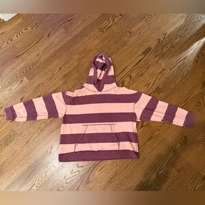 Free People Pink and Purple Striped Hoodie